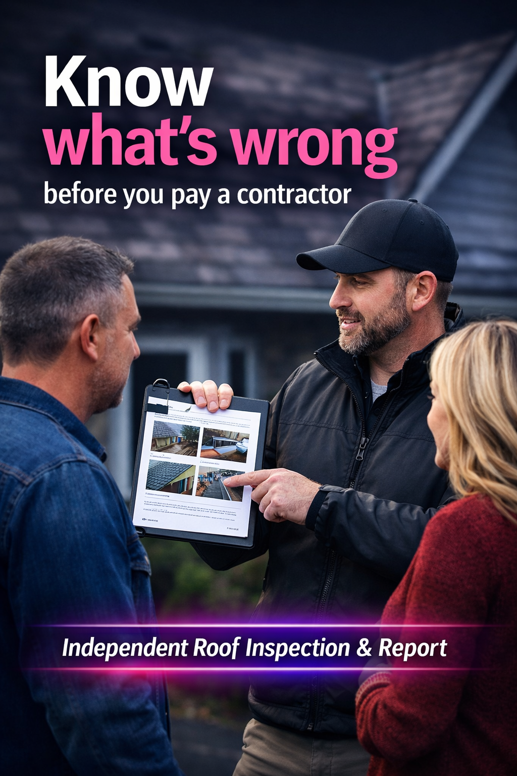 Roofing consultation in progress